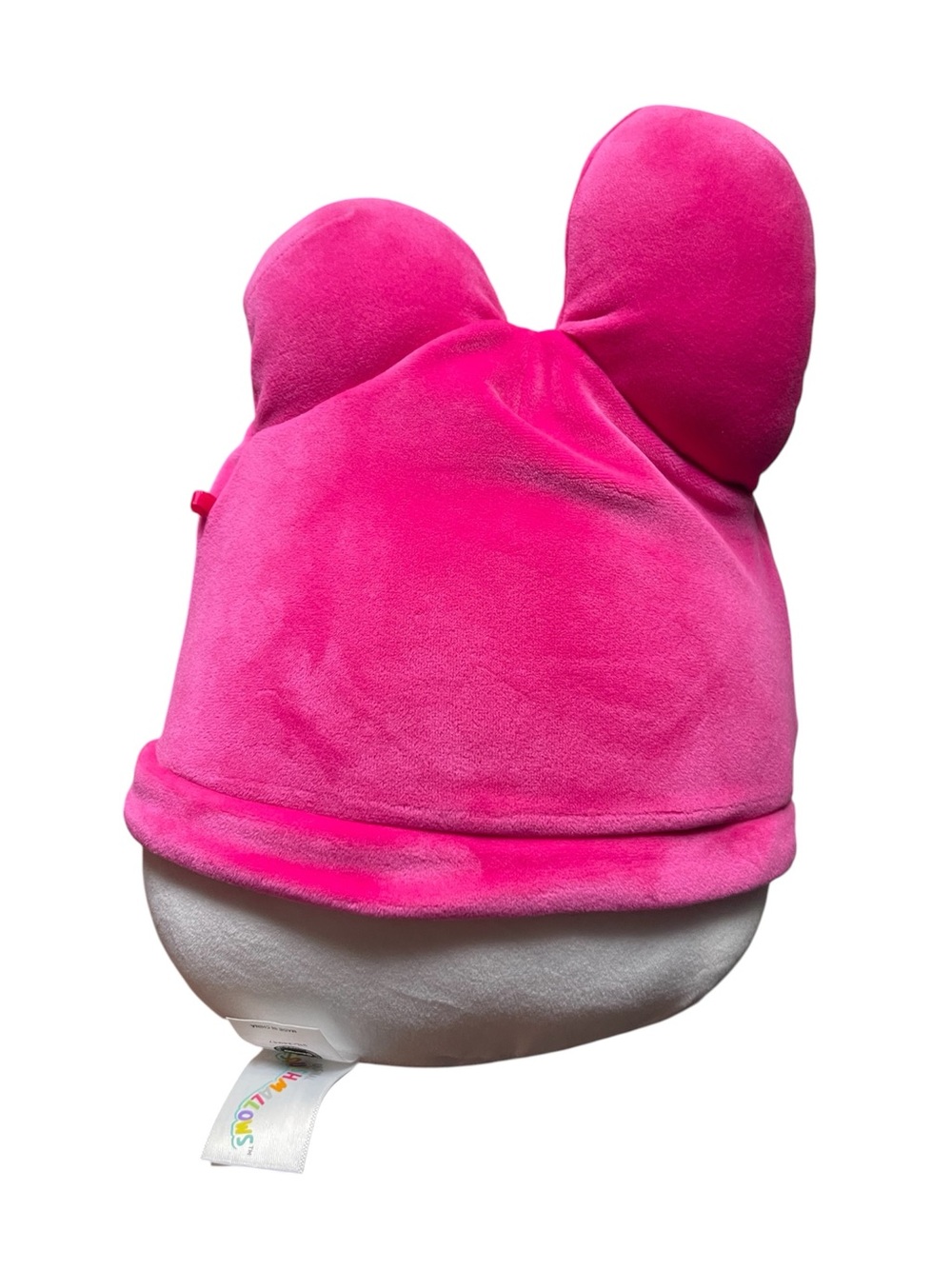 Sanrio Hello Kitty Plush in Bright Pink Hood with Yellow Bow - Picture 2 of 4